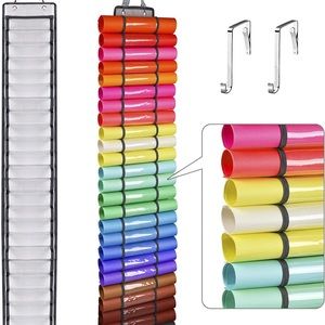 Bundle of 2 Vinyl Roll Holder, Vinyl Storage Organizer